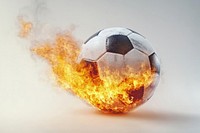 Soccer ball on fire soccer photography sports.