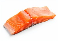 Fresh raw salmon fillet slice