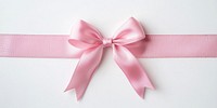 Pink ribbon with a bow accessories decoration accessory.