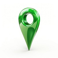 Green location pin icon 3D