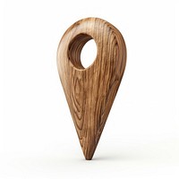 Wooden location pin marker