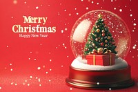 Happy New Year greeting card christmas background merry.