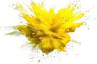 Yellow explosion background powder creative.