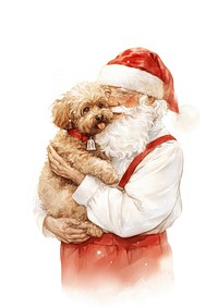 A cute Santa Claus illustration santa white.