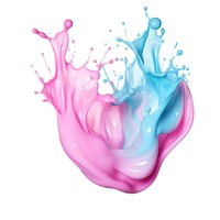 Pastel liquid splash art beverage abstract.