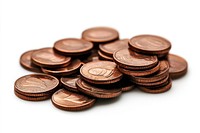 Pile of copper coins money pile financial.