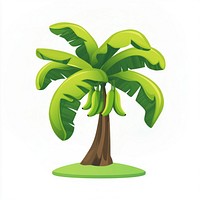 Cartoon banana tree illustration nature plant.