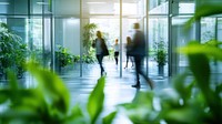 Business people plants business indoors.