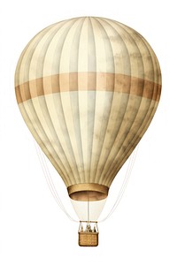 Hot air balloon illustration historical vintage.