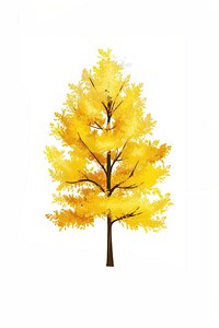 Bright autumn tree illustration