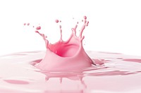 Pink liquid splash art