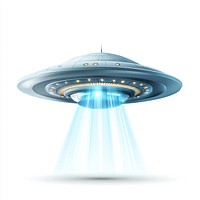 Futuristic UFO spaceship illustration