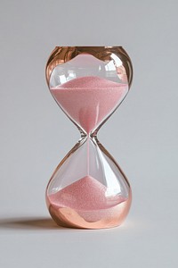 Hourglass sand pink minimalist.