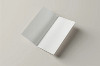 Folded poster mockup minimalist paper blank.