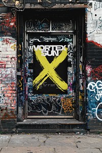 Urban graffiti street art poster