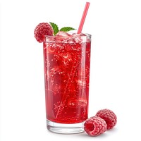 Real raspberry juice fruit beverage drink.