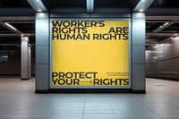 Labor union rights advocacy poster