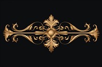 Gothic ornament border gold embellishment accessories chandelier.