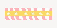 Cute washi tape notes illustration vector