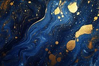 Blue marble gold background decorative abstract.