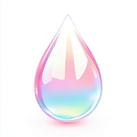 Holographic water droplet illustration digital art.