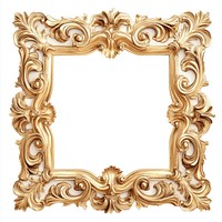 Ornate gold baroque picture frame