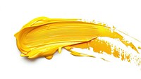 Vibrant yellow paint stroke