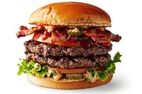 Juicy double bacon cheeseburger delight