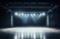 Spotlights stage performance lighting, blurry background image