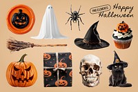 Halloween  design element set