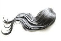 Sleek silver synthetic hairpiece