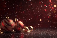 Christmas background with red and gold decorations christmas ornaments ball.