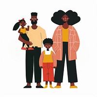 Black happy family illustration together person.