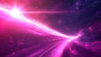 A bright fuchsia starburst background cosmic light.