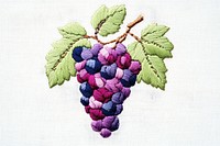 Grape embroidery pattern grapes.