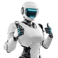 AI robot thinking intelligence futuristic technology.