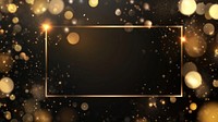 Background with new year night and wide rectangular frame lights dark electronics.