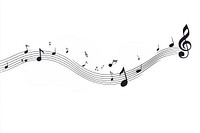 Music note silhouette clip art notes illustration composition.