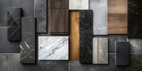 Material sample moodboard materials flooring interior.