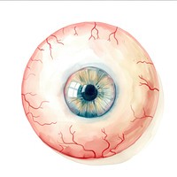 Eye ball art illustration watercolor.