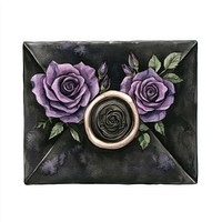 Envelope with Wax Seal envelope roses art.