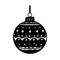 Christmas ball christmas black white.