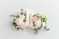 Wedding white Candlestick candles flower wedding.