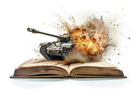 Tank explosion military book.