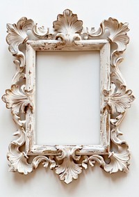 Renaissance vintage white frame.