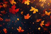 Autumn background with Maple falling leaves autumn leaf nature.