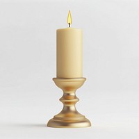 Chubby white Christmas Candle candle stand candlestick.