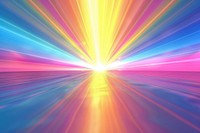 A rainbow gradient background with light rays sky art reflection.