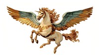 A pegasus flying above art illustration transparent.