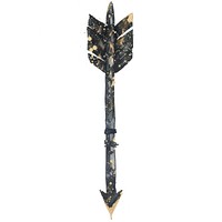 A black arrow gold illustration decorative.